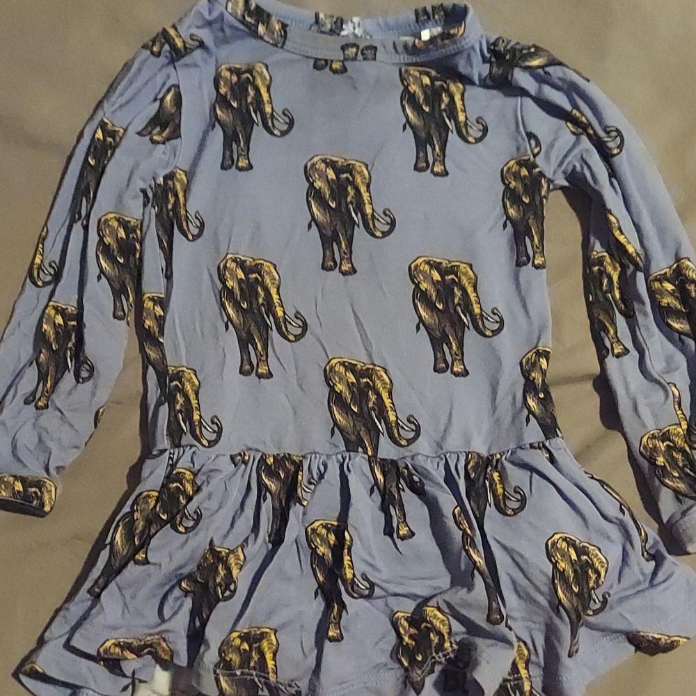 Little bum bums elephant snap dress